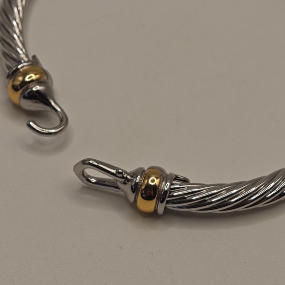 David Yurman Silver and Gold Bracelet - Picture 6 of 7
